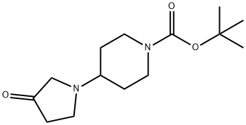 TERT-BUTYL 4-(3-OXOPYRROLIDIN-1-YL)PIPERIDINE-1-CARBOXYLATE 结构式