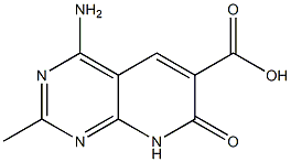 4-amino-7,8-dihydro-2-methyl-7-oxo-Pyrido[2,3-d]pyrimidine-6-carboxylic acid 结构式