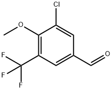 3-氯-4-甲氧基-5-(三氟甲基)苯甲醛 结构式