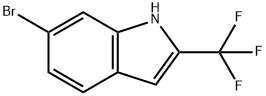 6-Bromo-2-trifluoromethyl-1H-indole 结构式