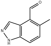 5-Methyl-1H-indazole-4-carbaldehyde 结构式