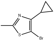 2-甲基-5-溴-4-环丙基噻唑 结构式