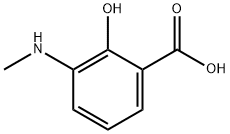 2-hydroxy-3-(methylamino)benzoic acid 结构式