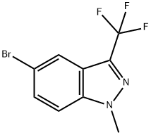 5-bromo-1-methyl-3-(trifluoromethyl)-1H-indazole 结构式