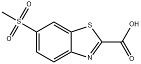 6-methanesulfonyl-1,3-benzothiazole-2-carboxylic acid 结构式