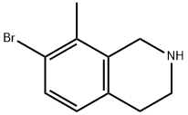 7-bromo-8-methyl-1,2,3,4-tetrahydroisoquinoline 结构式