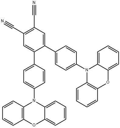 4,5-双[4-(N-吩噁嗪)苯基]-1,2-二氰基苯 结构式