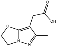 (6-Methyl-2,3-dihydro-pyrazolo[5,1-b]oxazol-7-yl)-acetic acid 结构式