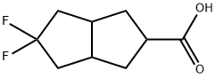 5,5-二氟八氢戊搭烯-2-羧酸 结构式