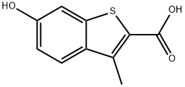6-Hydroxy-3-methyl-benzo[b]thiophene-2-carboxylic acid 结构式
