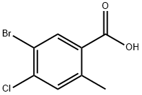 5-溴-4-氯-2-甲基苯甲酸 结构式