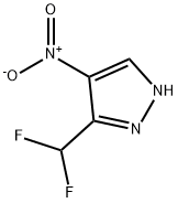 3-(二氟甲基)-4-硝基-1H-吡唑 结构式