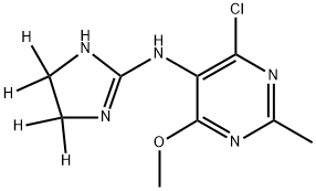 4-chloro-6-methoxy-2-methyl-N-(4,4,5,5-tetradeuterio-1H-imidazol-2-yl)pyrimidin-5-amine 结构式