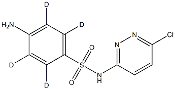 4-amino-N-(6-chloropyridazin-3-yl)-2,3,5,6-tetradeuteriobenzenesulfonamide 结构式