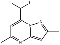 7-Difluoromethyl-2,5-dimethyl-pyrazolo[1,5-a]pyrimidine 结构式