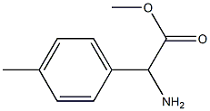 2-氨基-2-(4-甲基苯基)乙酸甲酯 结构式