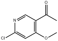 1-(6-氯-4-甲氧基吡啶-3-基)乙-1-酮 结构式