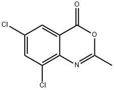 6,8-dichloro-2-methyl-3,1-benzoxazin-4-one 结构式