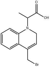 2-(4-Bromomethyl-2H-quinolin-1-yl)-propionic acid 结构式