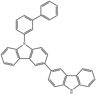 9-[1,1'-联苯]-3-基-3,3'-联咔唑 结构式