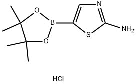 2-Aminothiazole-5-boronic acid pinacol ester.HCl 结构式