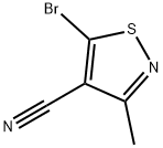 5-溴-3-甲基异噻唑-4-腈 结构式