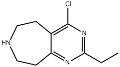 4-chloro-2-ethyl-5H,6H,7H,8H,9H-pyrimido[4,5-d]azepine 结构式