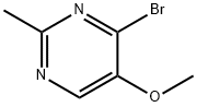 4-溴-5-甲氧基-2-甲基嘧啶 结构式