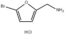(5-溴呋喃-2-基)甲胺盐酸盐 结构式