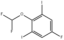 2-(difluoromethoxy)-1,3-diiodobenzene 结构式
