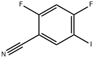 2,4-Difluoro-5-iodo-benzonitrile 结构式