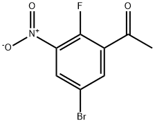 1-(5-Bromo-2-fluoro-3-nitro-phenyl)-ethanone 结构式