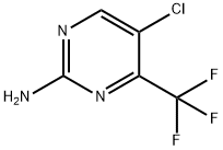 5-氯-4-(三氟甲基)嘧啶-2-胺 结构式