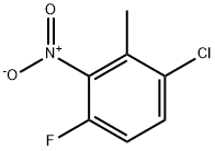 2-CHLORO-5-FLUORO-6-NITRO-TOLUENE 结构式