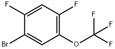 1-溴-2,4-二氟-5-(三氟甲氧基)苯 结构式