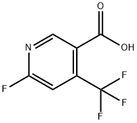 2-氟-4-三氟甲基-5-羧基吡啶 结构式