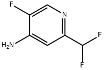 2-(二氟甲基)-5-氟吡啶-4-胺 结构式