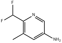 6-(DIFLUOROMETHYL)-5-METHYLPYRIDIN-3-AMINE 结构式