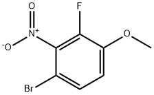 1-溴-3-氟-4-甲氧基-2-硝基苯 结构式