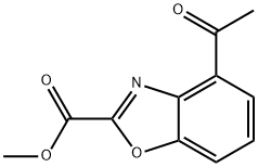 methyl 4-acetyl-1,3-benzoxazole-2-carboxylate 结构式