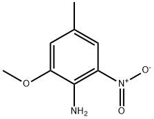 2-甲氧基-4-甲基-6-硝基苯胺 结构式