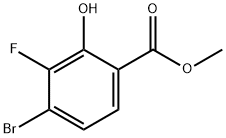 4-溴-3-氟-2-羟基苯甲酸甲酯 结构式