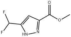 5-(二氟甲基)-1H-吡唑-3-羧酸甲酯 结构式