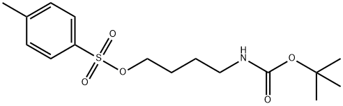 甲苯-4-磺酸4-BOC-氨基丁酯 结构式