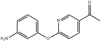 2-(3-氨基苯氧基)-5-乙酰基吡啶 结构式