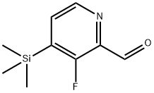 3-Fluoro-4-(trimethylsilyl)pyridine-2-carbaldehyde 结构式