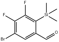 2-三甲基硅-3,4-二氟-5-溴苯甲醛 结构式
