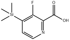3-Fluoro-4-(trimethylsilyl)pyridine-2-carboxylic acid 结构式