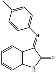 (3E)-3-[(4-methylphenyl)imino]-1,3-dihydro-2H-indol-2-one 结构式