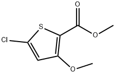 5-氯-3-甲氧基噻吩-2-羧酸甲酯 结构式